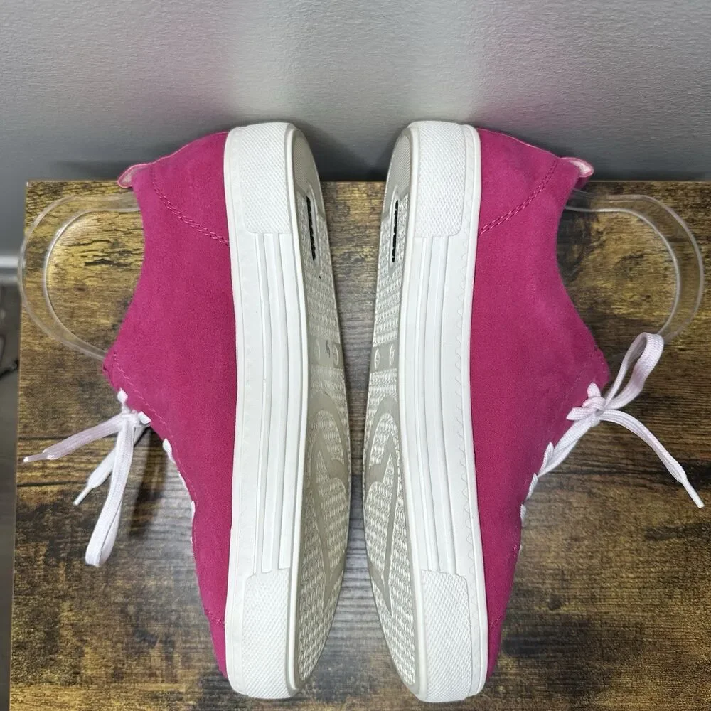 Remonte Sneaker Comfort Suede Trainer Women's Size 38 Pink Leather Upper Comfort